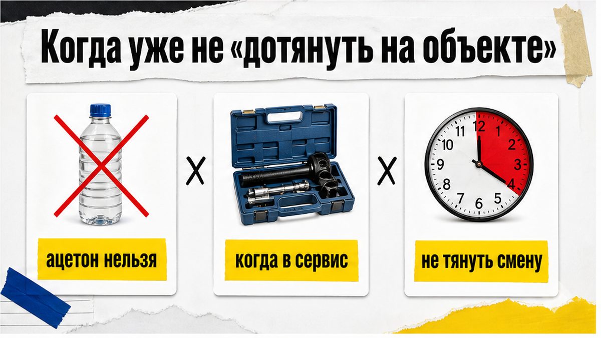 Чеклист: когда не дотягивать на объекте и сдавать пистолет в сервис