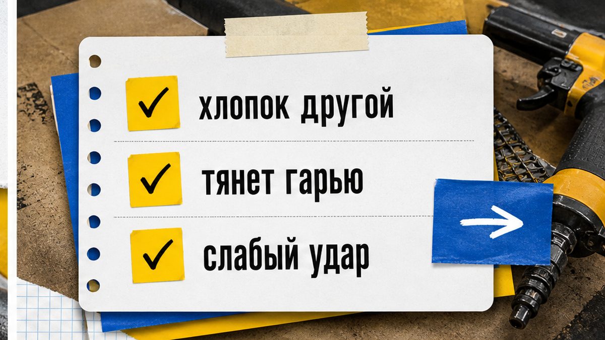 Признаки: пора чистить газовый монтажный пистолет
