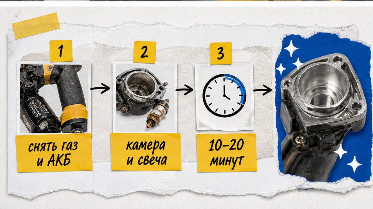 Схема самостоятельной чистки камеры за 10–20 минут