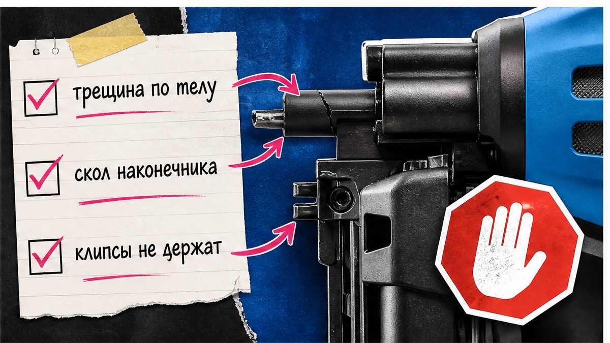 Признаки износа ствола: трещина, скол, клипсы не держат