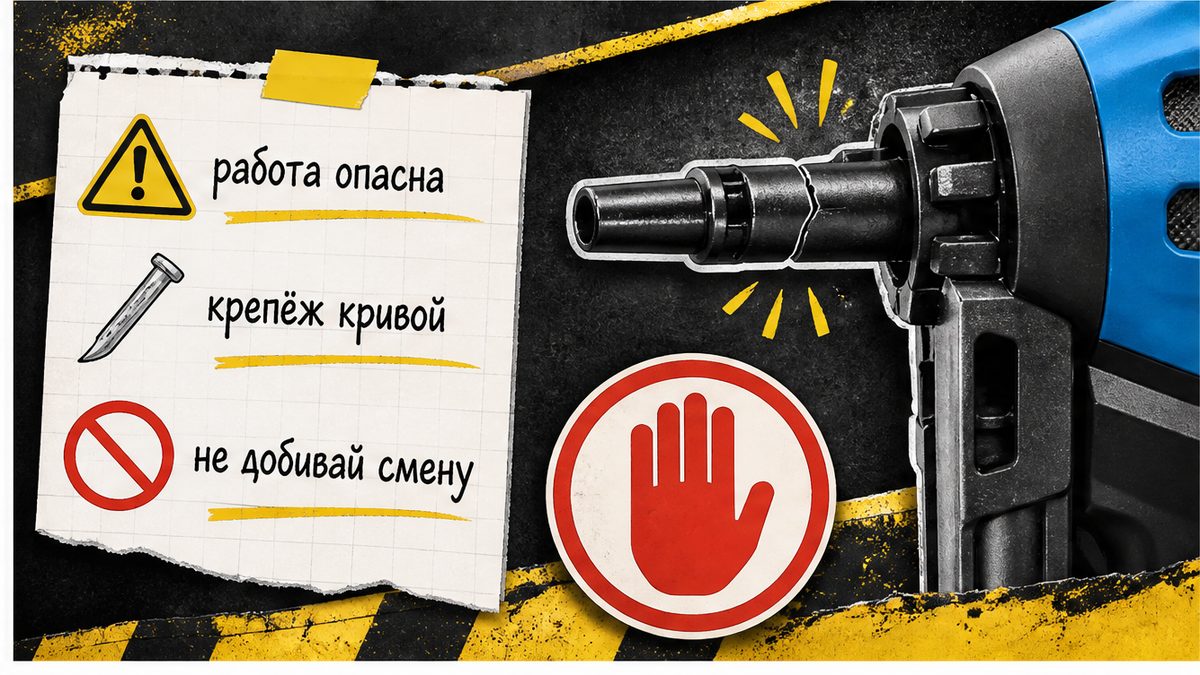 Почему опасно работать с треснувшим стволом