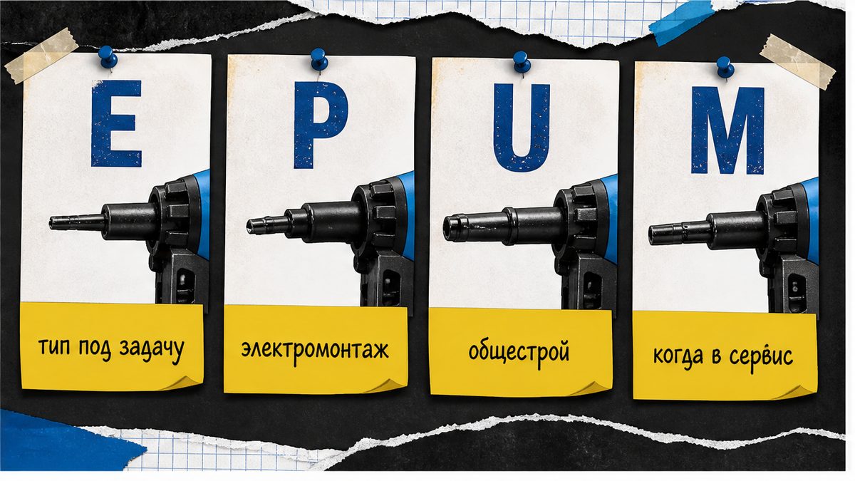 Типы стволов E, P, U и M под задачу на объекте