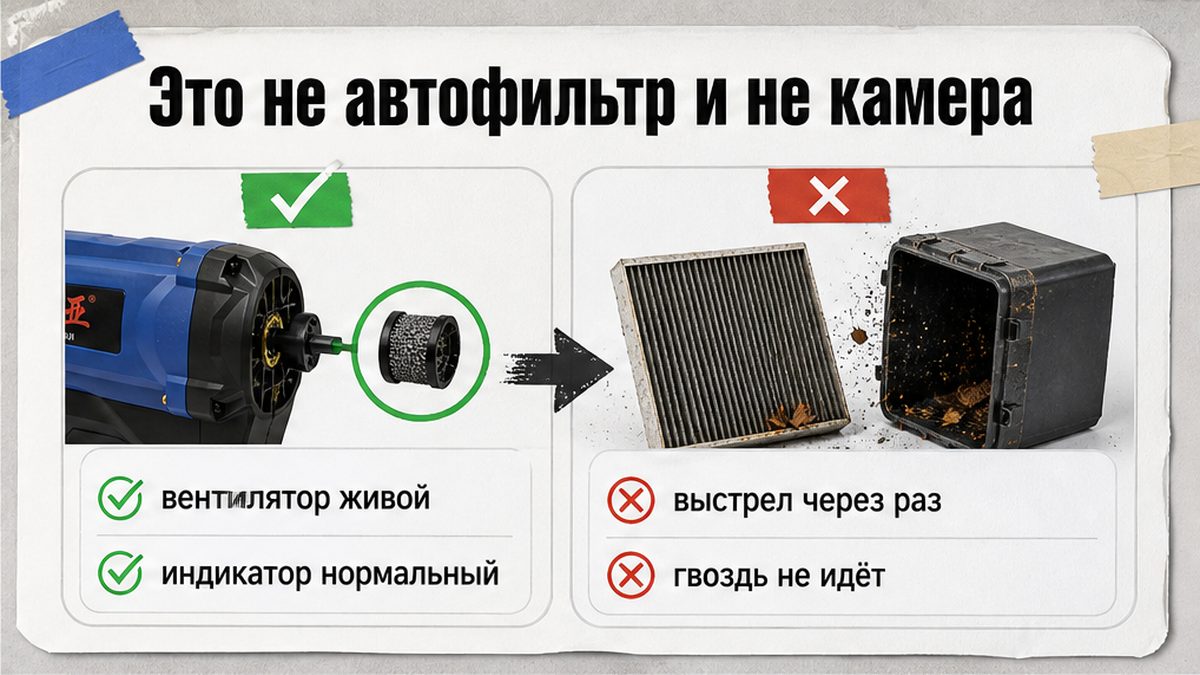 Сравнение: впускной фильтр пистолета — не автофильтр и не камера
